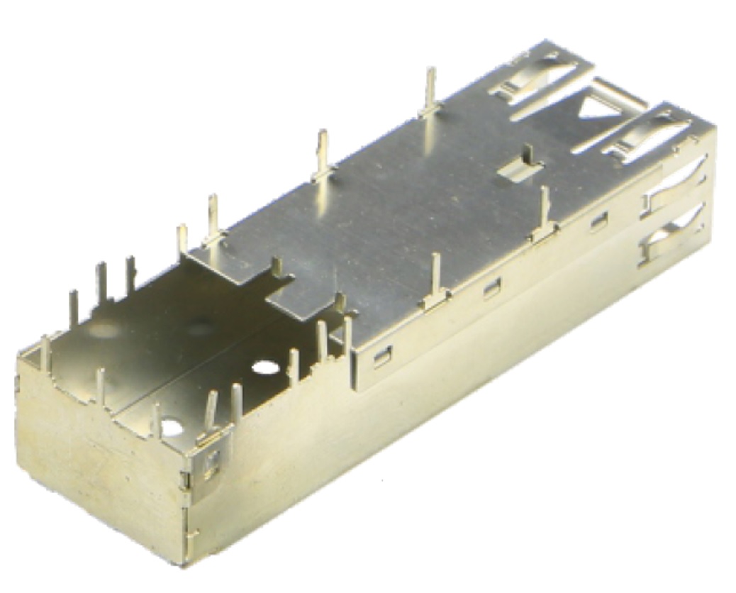 CMSFP661002 small form pluggable SFP single piece cage,press fit, compatible with TE 2227302-1