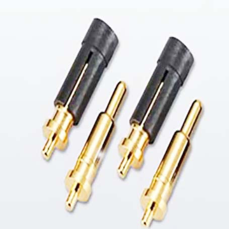 CMPGP661013 pogo pin 1 pin 7.95 mm height gold plated through hole type