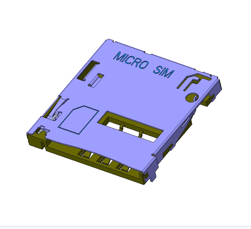 CMMSM661009 micro sim 3FF card connector push in push out type