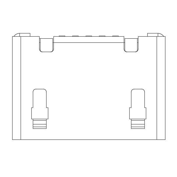CMMCF661006 micro USB b type receptacle  normal type right angle compatible with  GCT USB 3076